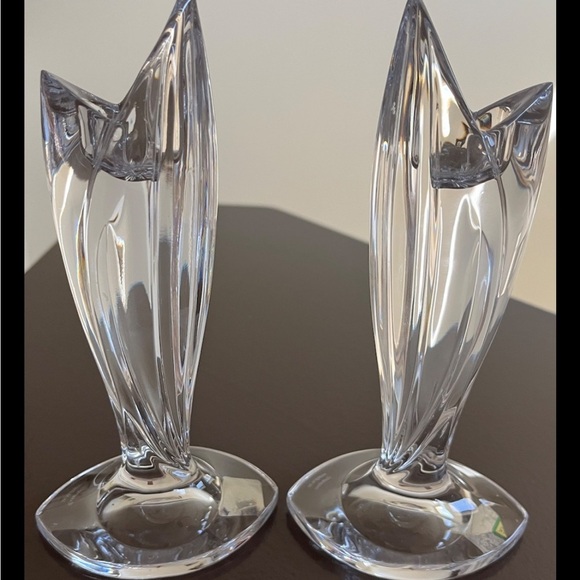 Waterford Crystal Marquis  Candle Stick  Holder Set Of 2 Made In Austria 7” - Picture 3 of 6